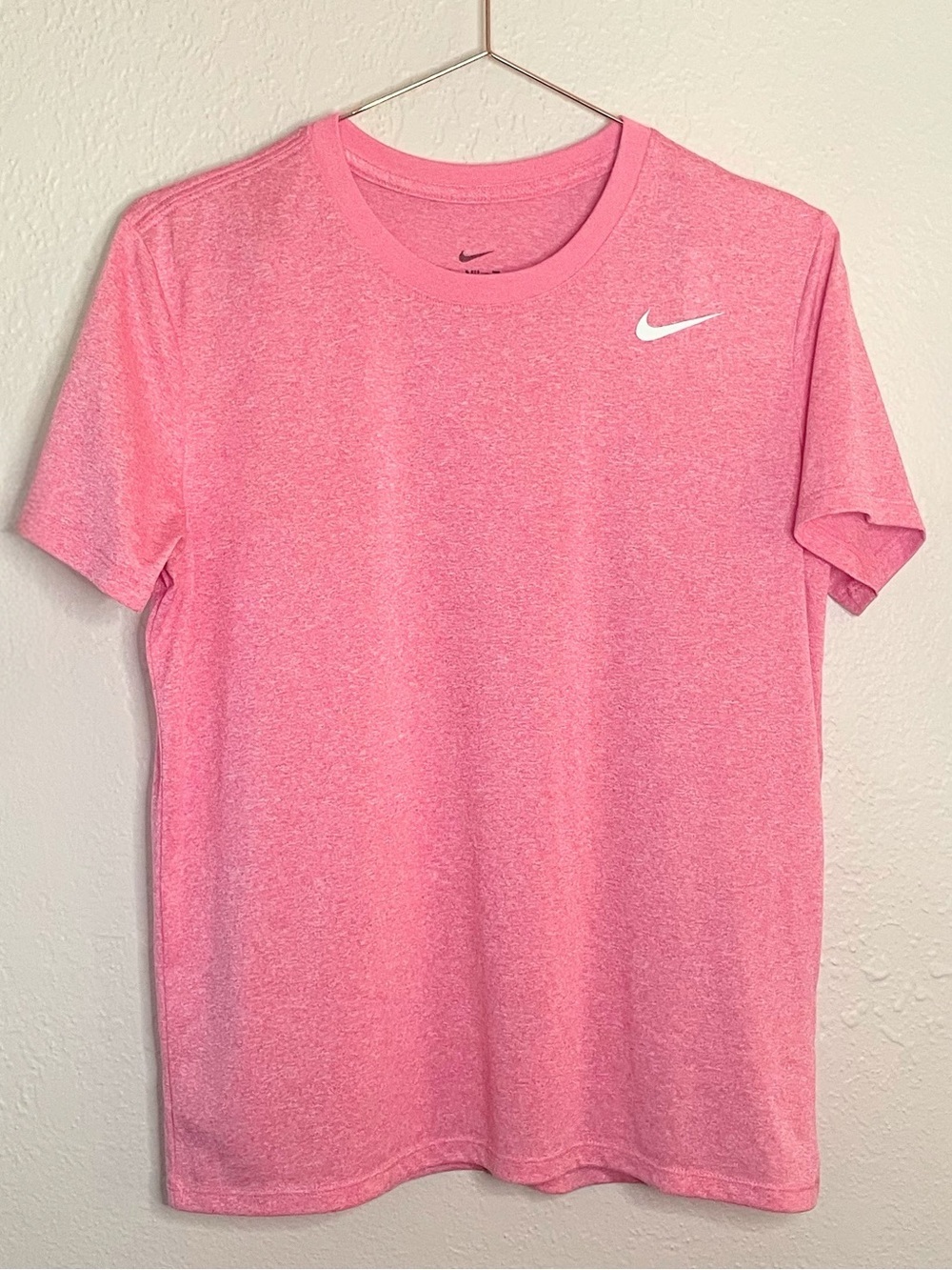 Nike Dri Fit Pink Athletic Running Tee Medium